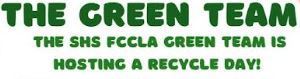 Green team Recycling Day